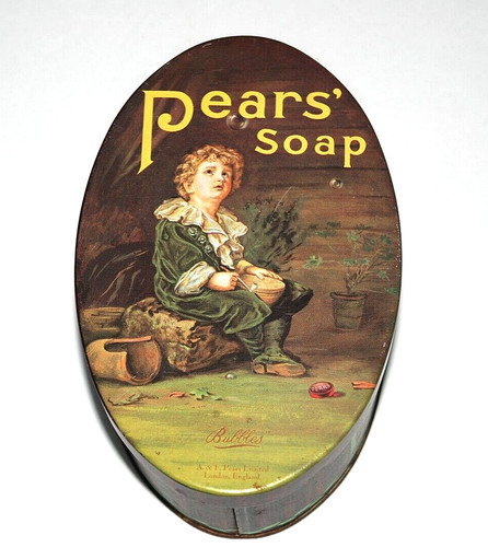 Pears soap advertising oval - pears',