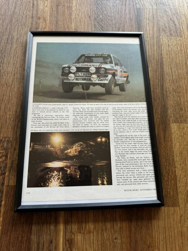 Framed 1980 rothmans mk2 ford - 1980,