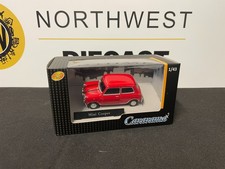 CARARAMA 4-41351 1:43 SCALE MINI COOPER RED WITH BLACK STRIPES ITALIAN JOB