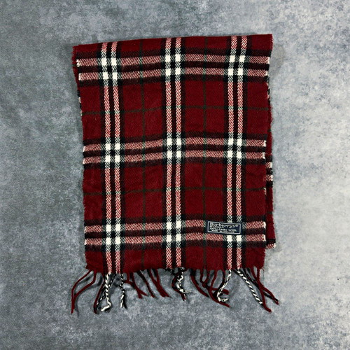 Burberrys red plaid woven - burberrys, wool