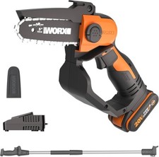 WORX WG324E Cordless Pruning Saw With Extension Pole 20V 2.0Ah Battery & Charger
