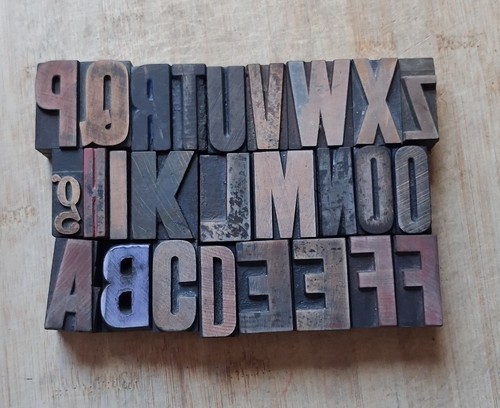 Vintage wooden letterpress - vintage,