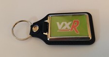 VAUXHALL VXR LOGO LEATHER PU KEYRING Green