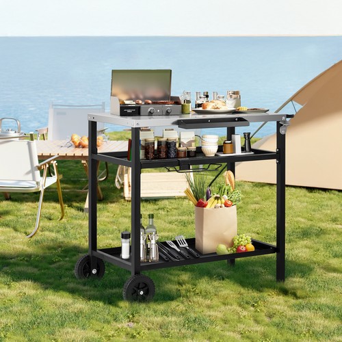 Outdoor bbq grill cart - outdoor,