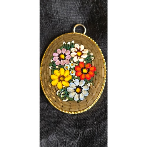 Micro mosaic pendant italy - pendant,