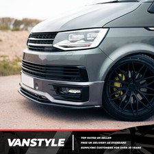 FITS VW TRANSPORTER T6 FRONT LOWER BLACK SPLITTER SPORTLINE BUMPER LIP SPOILER