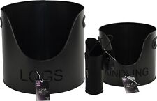 Fireplace Log Bucket Set