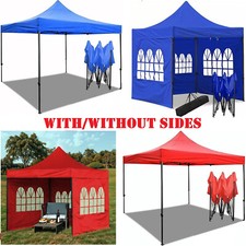 2X2m 3x3m Heavy Duty Metal Gazebo Marquee Pop-up Waterproof Garden Party Canopy