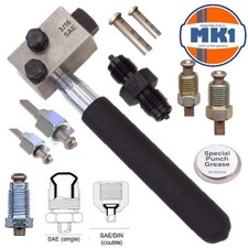 HAND HELD BRAKE PIPE FLARING TOOL 3/16" SAE ON CAR FLARE SINGLE & DOUBLE FLARE