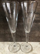 Wedding Champagne Flutes Bride & Groom Pair Wedding Glasses Set Of 2