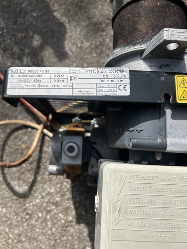 Riello oil burner model 40gs - oil,