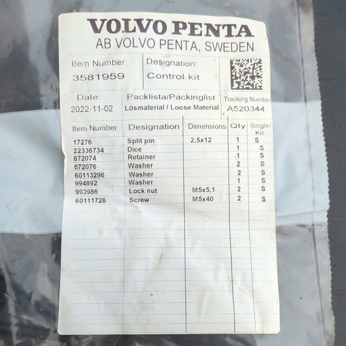 Volvo penta saildrive control - saildrive,