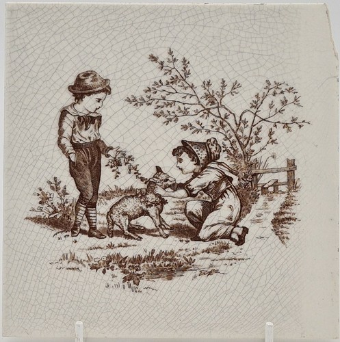 Victorian fireplace tile - victorian,