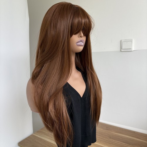Dress wig with fringe - with,
