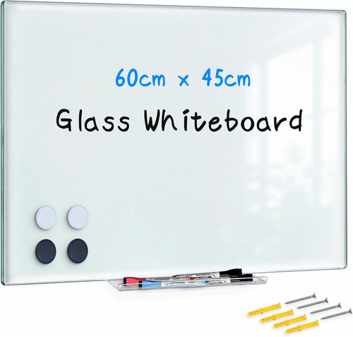 Clear glass dry erase board - glass,