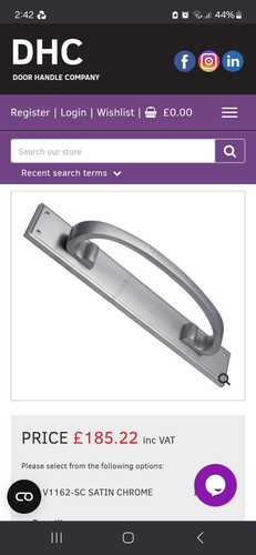 Heritage brass door pullhandle - heritage,