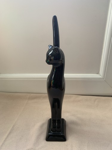 Black cat figurine - cat, ornament
