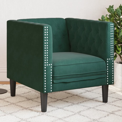 Chesterfield sofa chair dark - sofa,