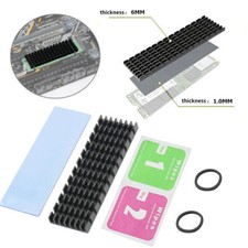 For M.2 NGFF NVMe 2280 PCIE SSD Aluminum Cooling Heat Sink With Thermal Pad Set