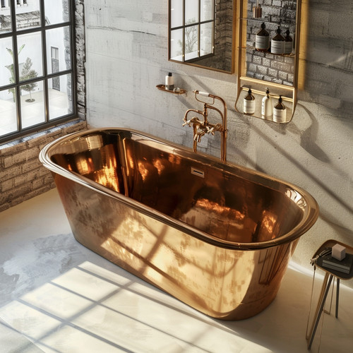 Heavy solid oval copper - heavy,