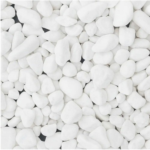 White pebbles 40mm - white,