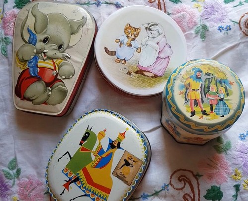 Vintage tins huntley - vintage, and
