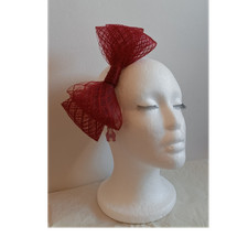 Raspberry Crinoline double Bow