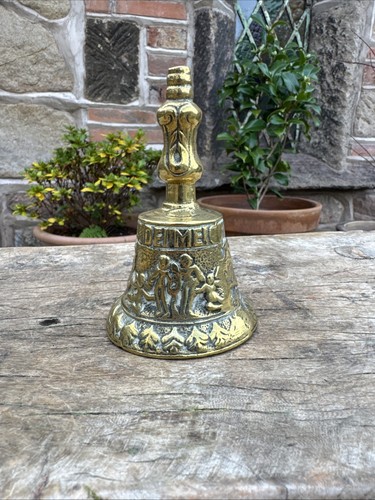 Vintage brass bell dinner - bell,