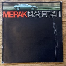 Maserati Merak Original Sales