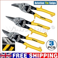 3x Aviation Tin Snips Straight