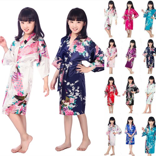 Satin silk flower - satin, girls