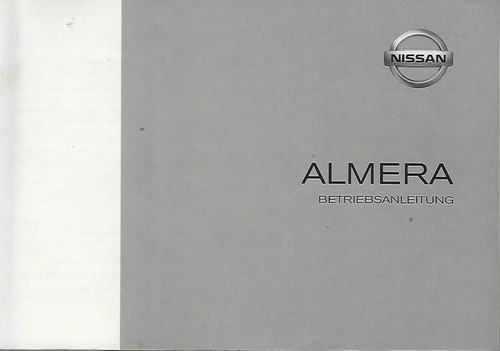 Nissan almera owners - almera, manual