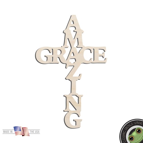 Amazing grace cross laser cut - grace,