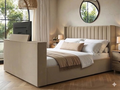 New winged panel bed frame - new,