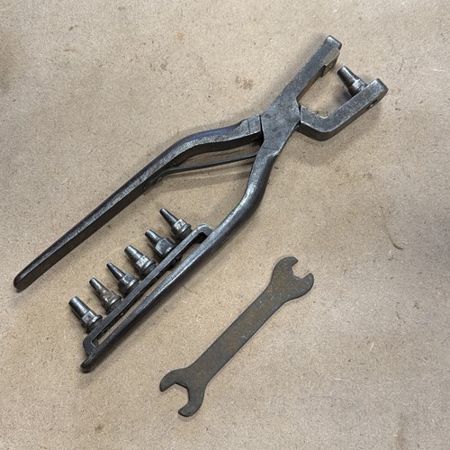 Vintage leather workers tool - vintage,