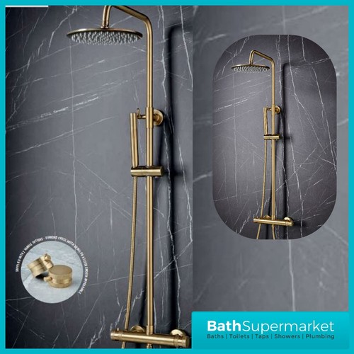 Brass round bathroom rainfall - bathroom,