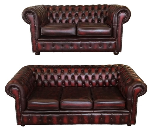 Genuine leather chesterfield - genuine,