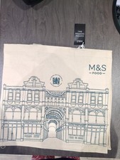 Marks Spencer Original Storefront Bag M&S Leeds Yorkshire Cotton Arcade Bazaar