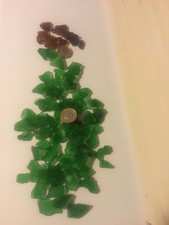 sea glass pieces. 90. mainly