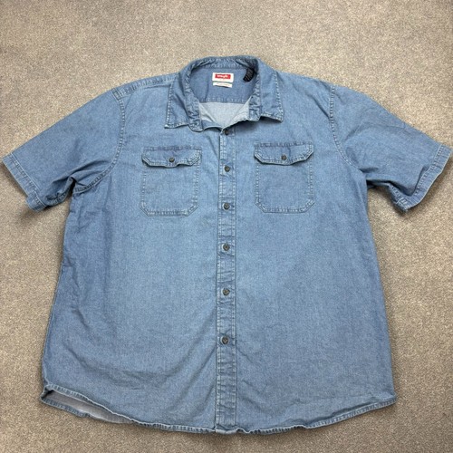 Wrangler denim shirt adult xxl - wrangler,