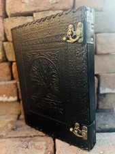 Leather 2/3/4 Ring Binder Organizer Folder A4 Binder Tree of life Grimoire