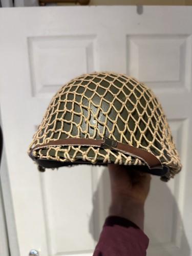 Army helmet with net - us,