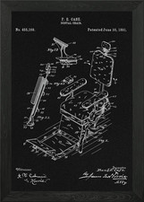Dental Chair Patent Framed
