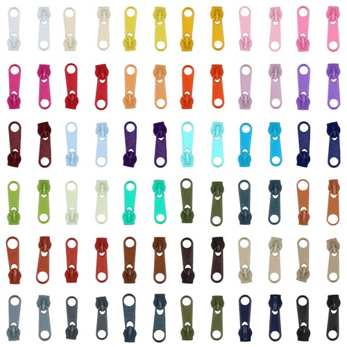 Colours spiral zip sliders - 14,