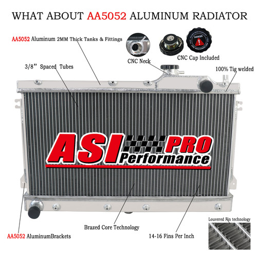 Row aluminium radiator for - 3,