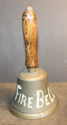 Antique large brass hand bell - brass,
