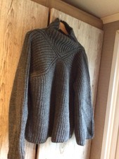 Mint Velvet Dark Grey Boxy  Chunky Oversize Jumper Size L New With Tag