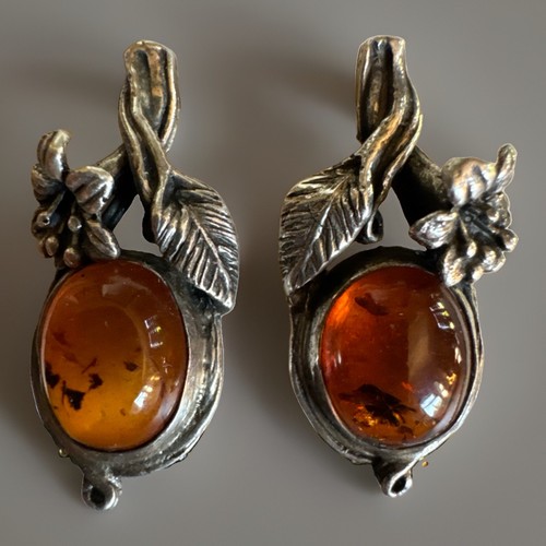 Sterling silver baltic amber - sterling,
