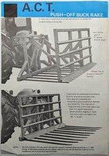 Vintage ACT Push Off Buckrake