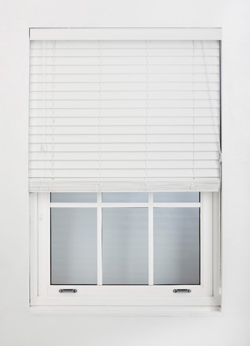 White venetian blinds made - white,